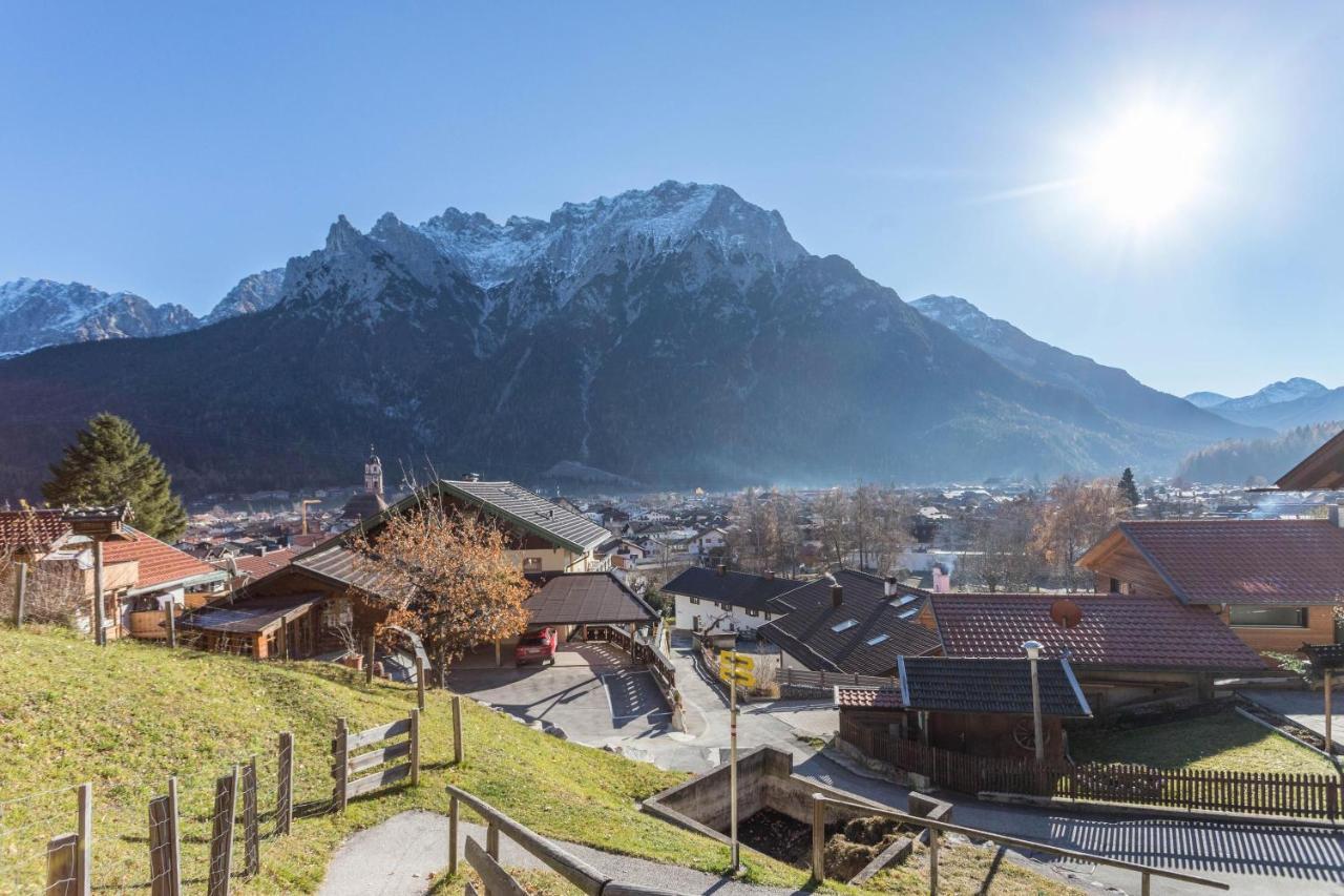 Ferienwohnung Rosenquarz Mittenwald Exterior foto